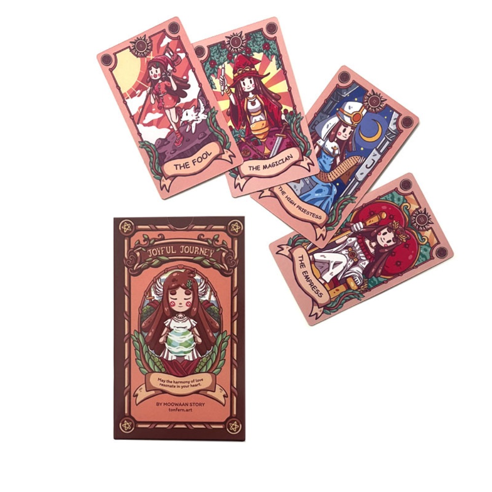 Tarot Deck With Guidebook - 12*7cm Joyful Journey Tarot with Guidebook