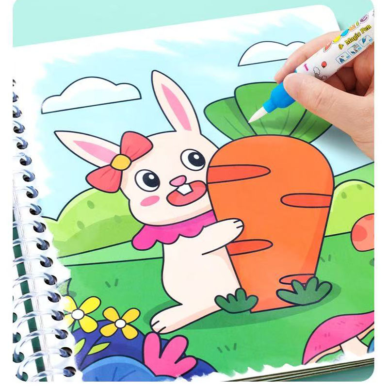 Magic Water Drawing Book Child - Reusable Water Magic Coloring Book 评论和价格
