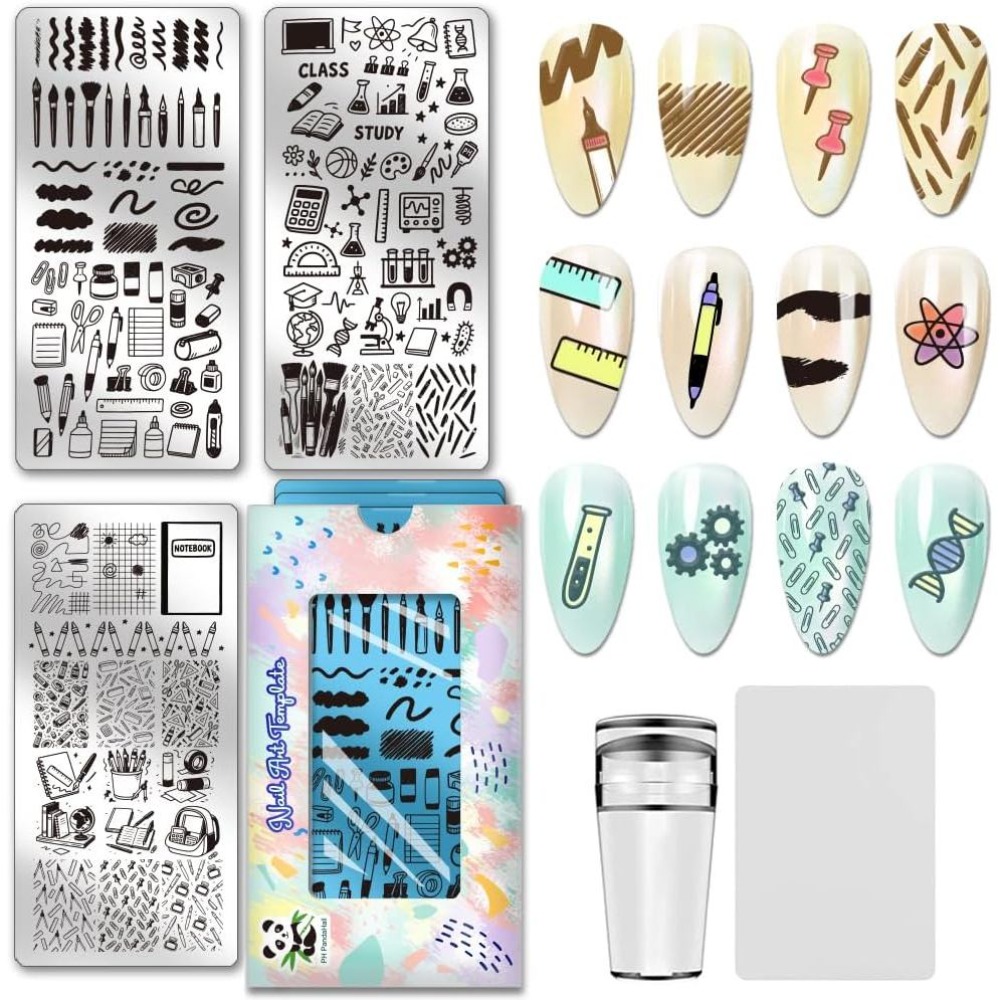 3pcs Stationery Nail Stamping  - Stationery Books 评论和价格