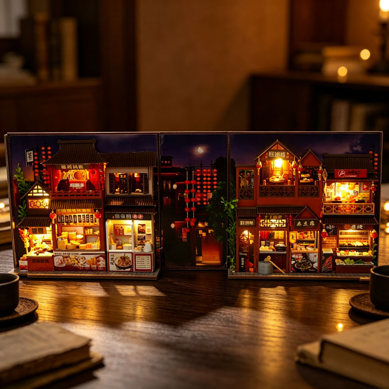 Diy Book Nook Doll House Minia - Diy Wooden Book Nook Kit Shelf Insert 评论和价格