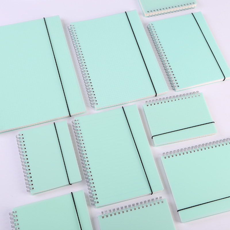 A6 A5 B5 A4 Green Spiral Book  - A5 Spiral Dotted Grid Notebook 评论和价格