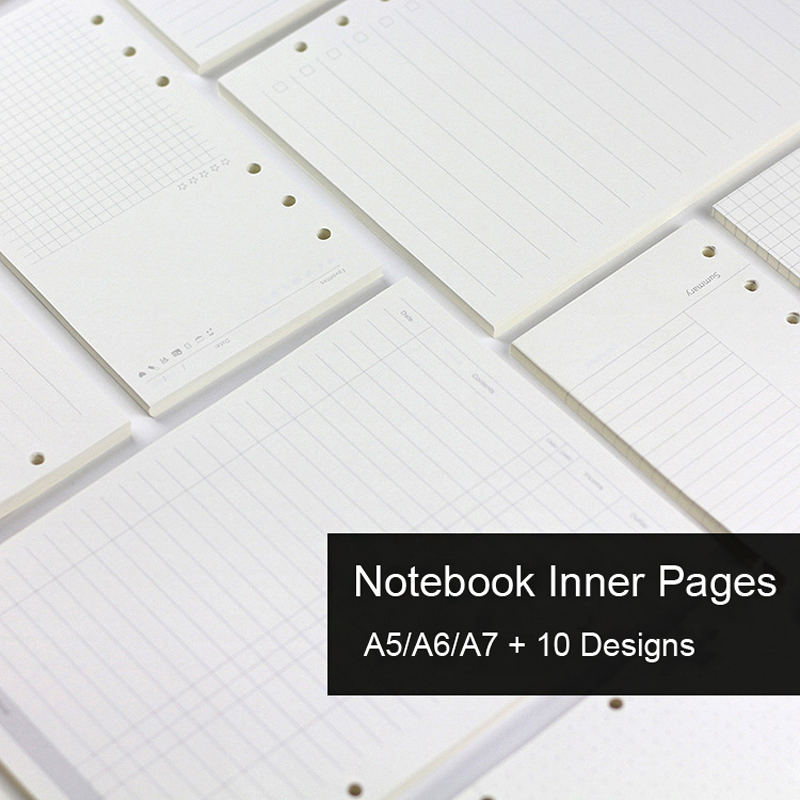 45 Sheets A5 A6A7 Loose Leaf N - A5 Spiral Dotted Grid Notebook 评论和价格