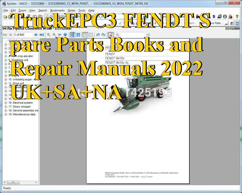 TruckEPC3 FENDT Spare Parts Bo - Books 评论和价格