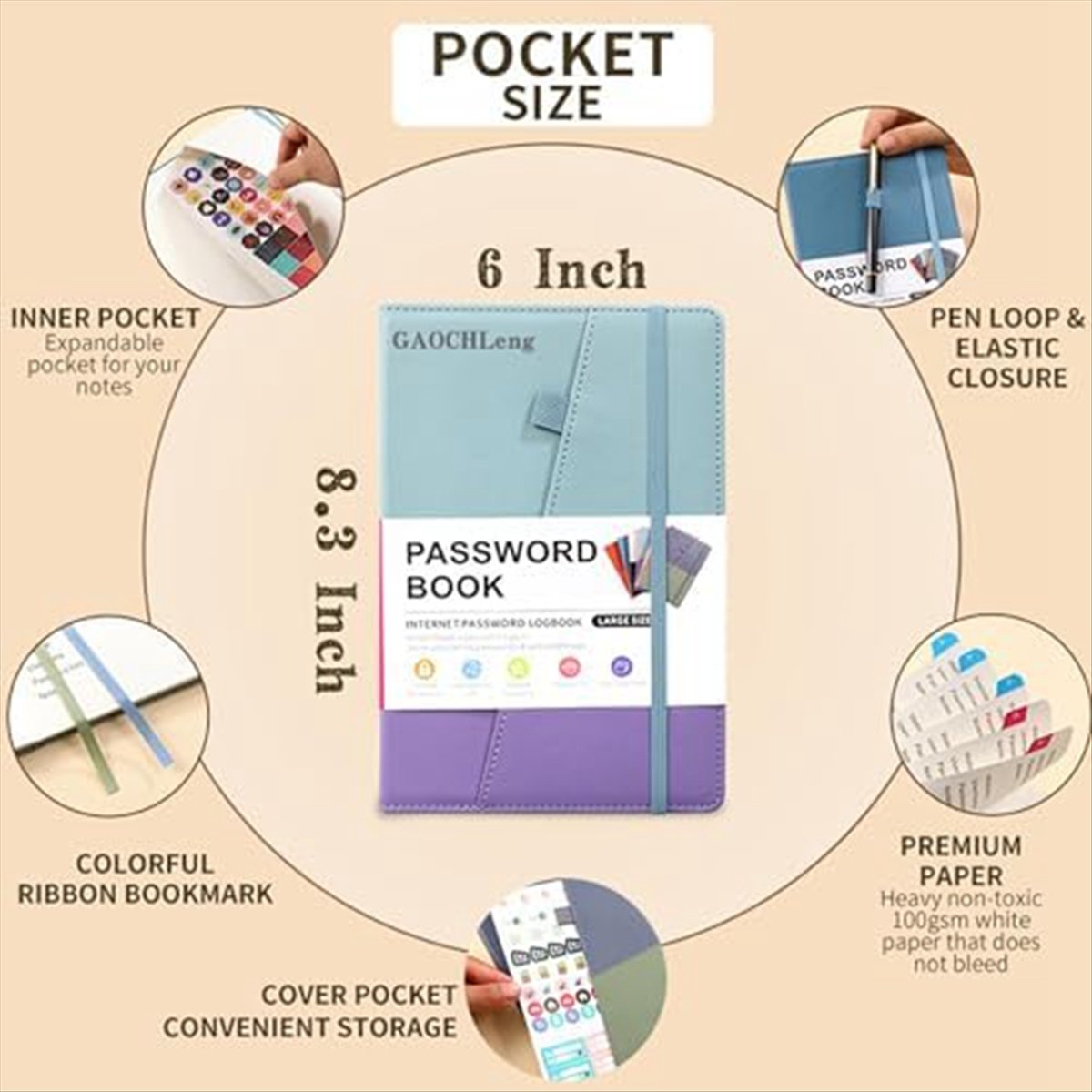 N82R Password Keeper Book with - Books 评论和价格
