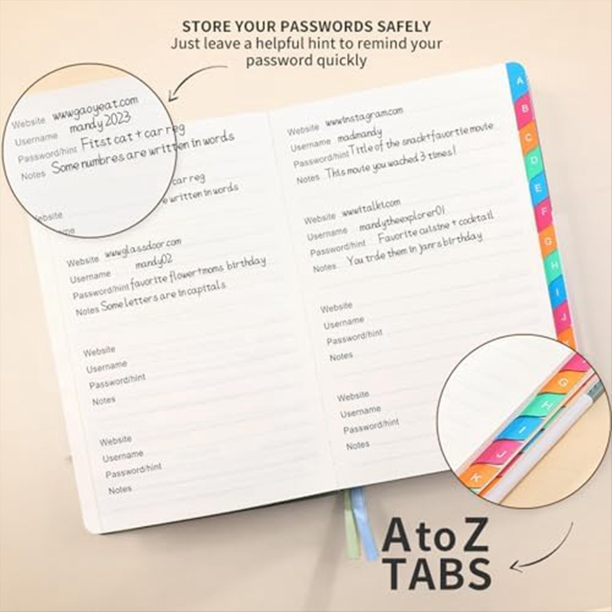 N82R Password Keeper Book with - Books 评论和价格