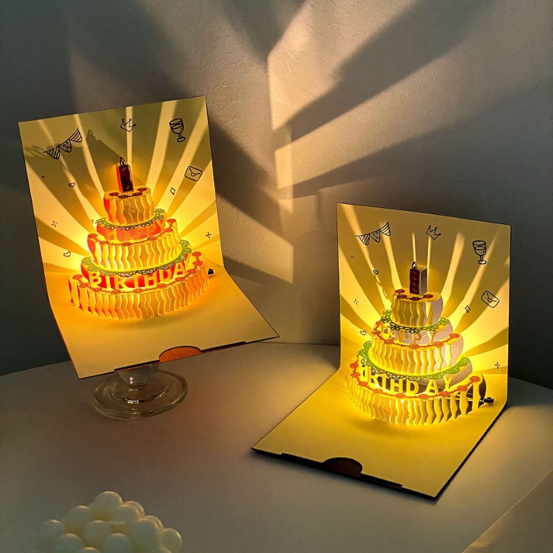 3D Music Light Birthday Card C - Blank Sheet Music Notebook 评论和价格