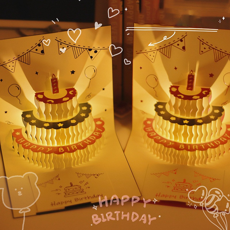 3D Music Light Birthday Card C - Blank Sheet Music Notebook 评论和价格