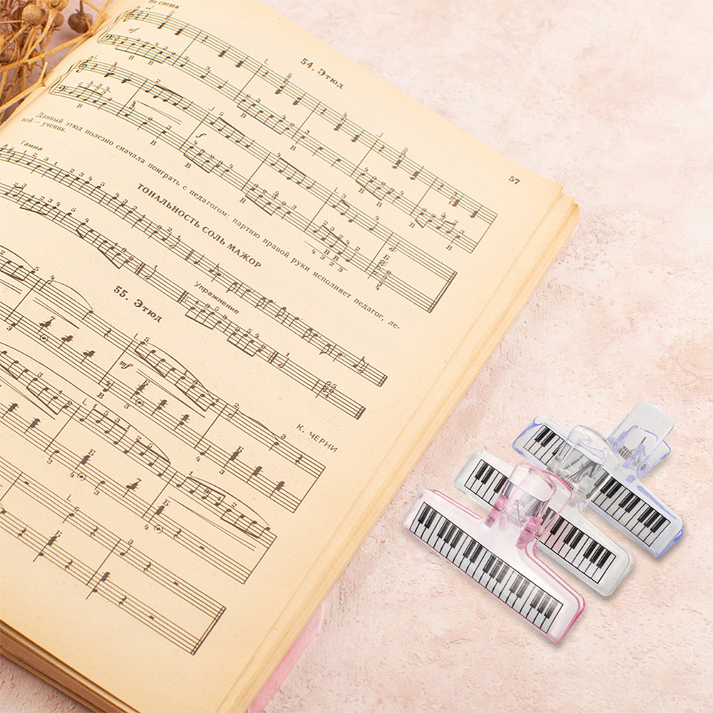 6Pcs Music Stand Clips Clear A - Clear Acrylic Book Stand Holder 评论和价格