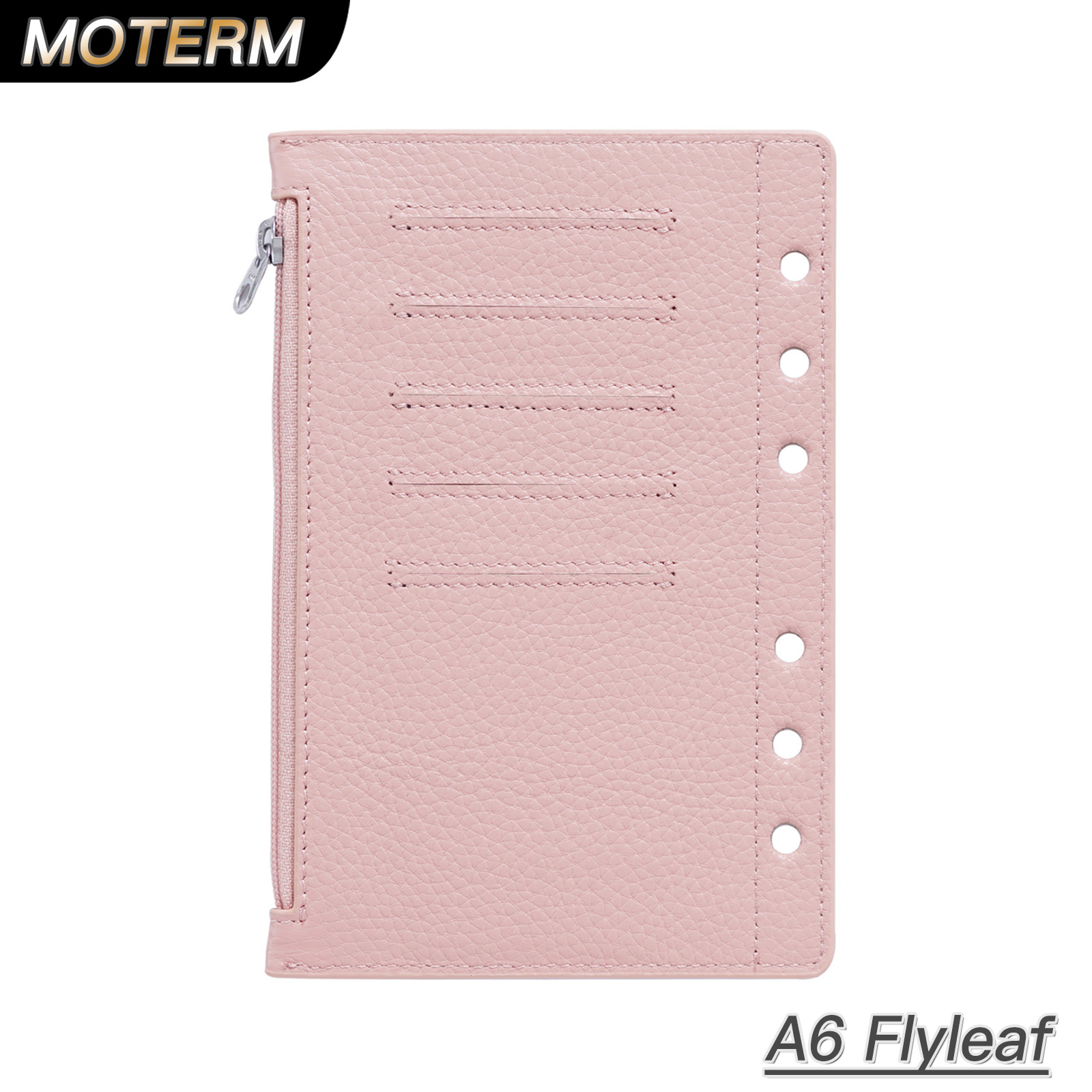 Moterm Zipper Flyleaf for A6 S - Vintage Leather Journal Notebook 评论和价格